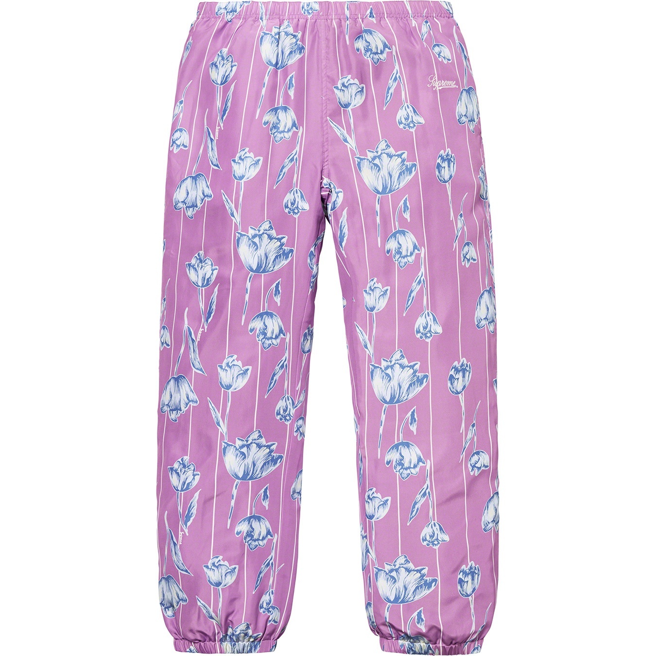Floral Silk Track Pant view 6